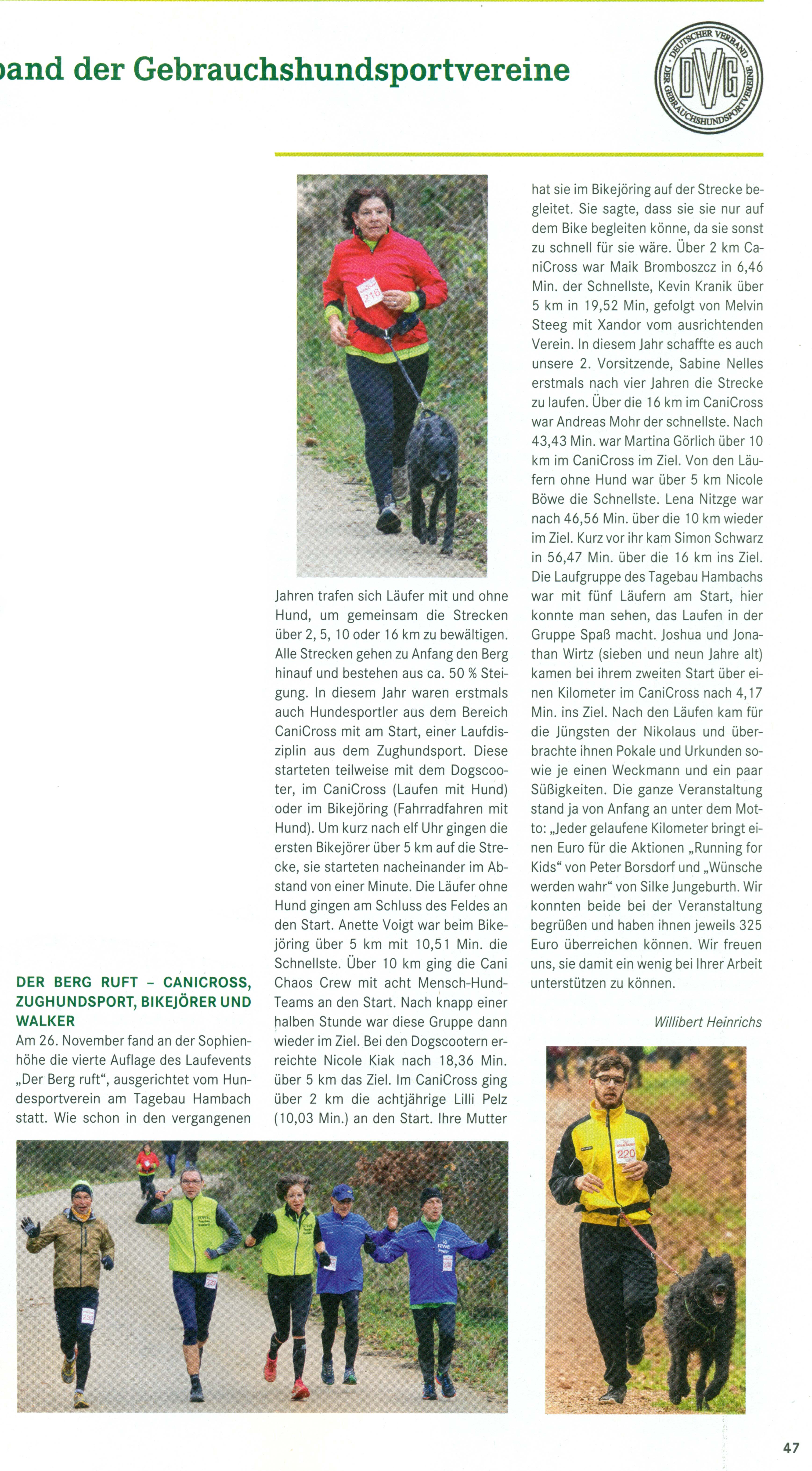 Der Berg ruft Unser Rassehund 1