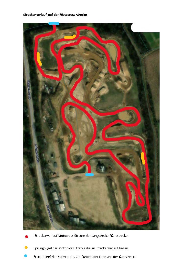 Streckenverlauf Motocross Strecke